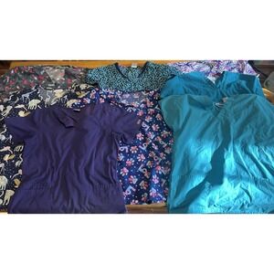 Lot Of 8 Women's Scrubs Size M